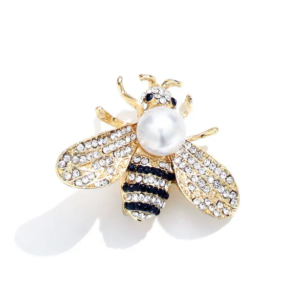 Bee badge brooch