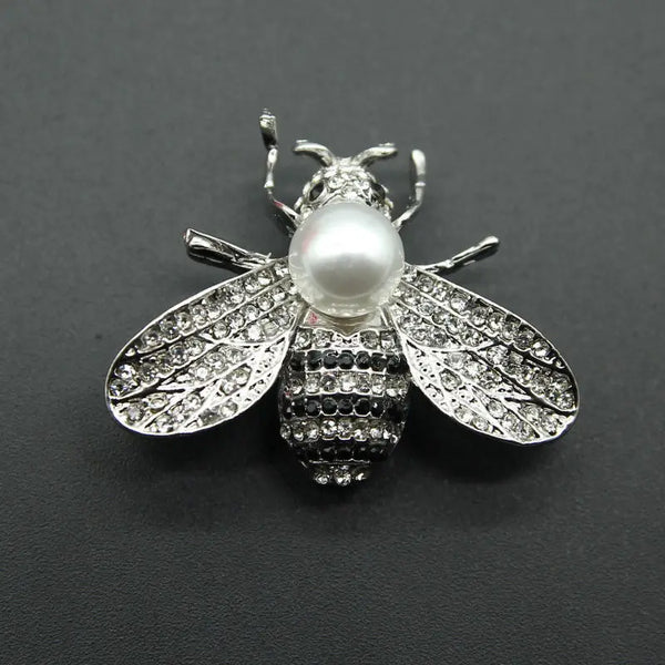 Bee badge brooch